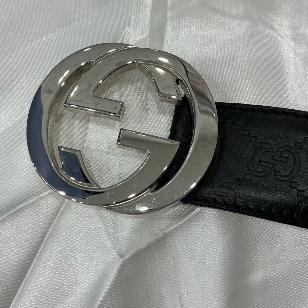 Authentic GUCCI GG monogram leather belt🌹🌹 - Picture 10 of 14